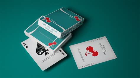 cherry casino playing cards teal
